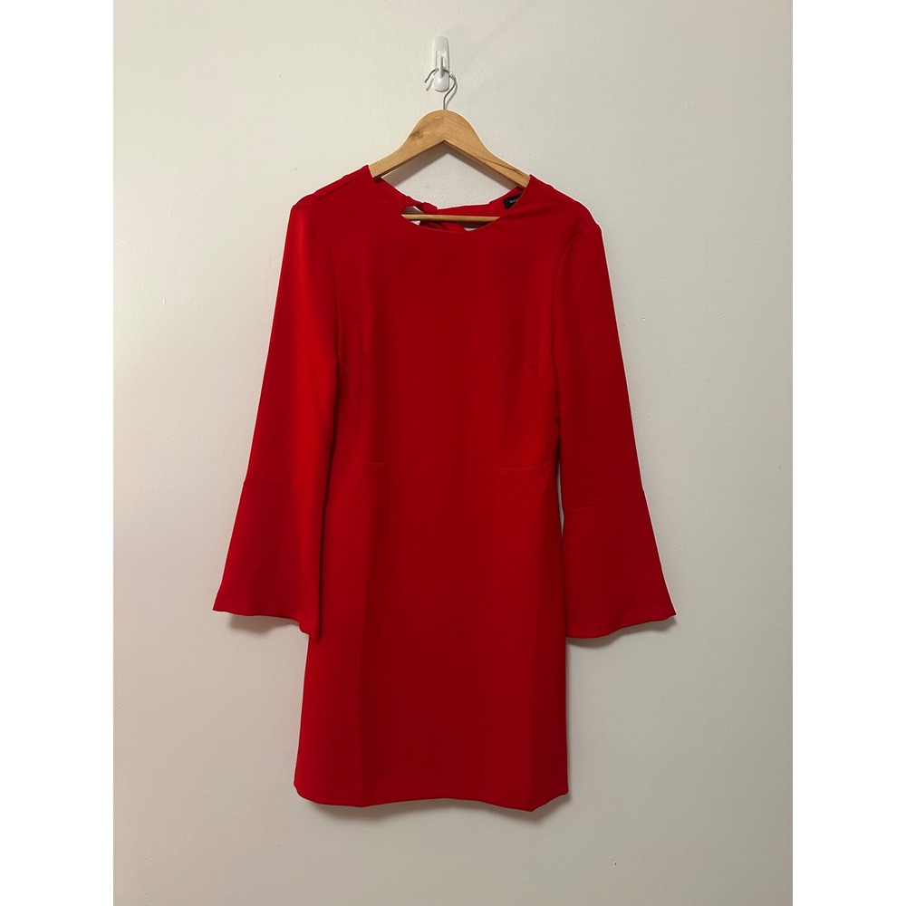 Banana Republic Red Bell Sleeve Tie Back Cutout Mini Dress | Size 6